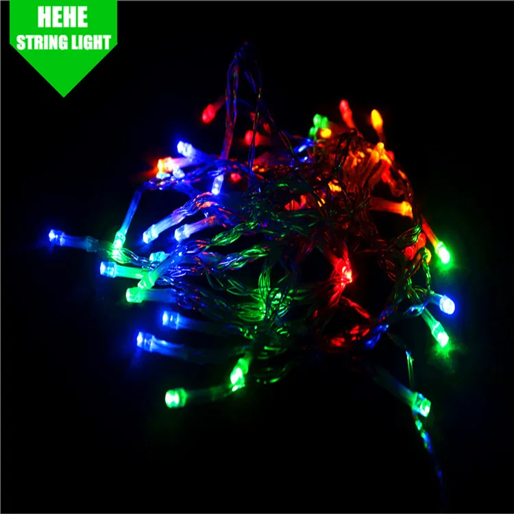 Multi coloured led solar string lights 50 pack mini incandescent string light christmas decoration