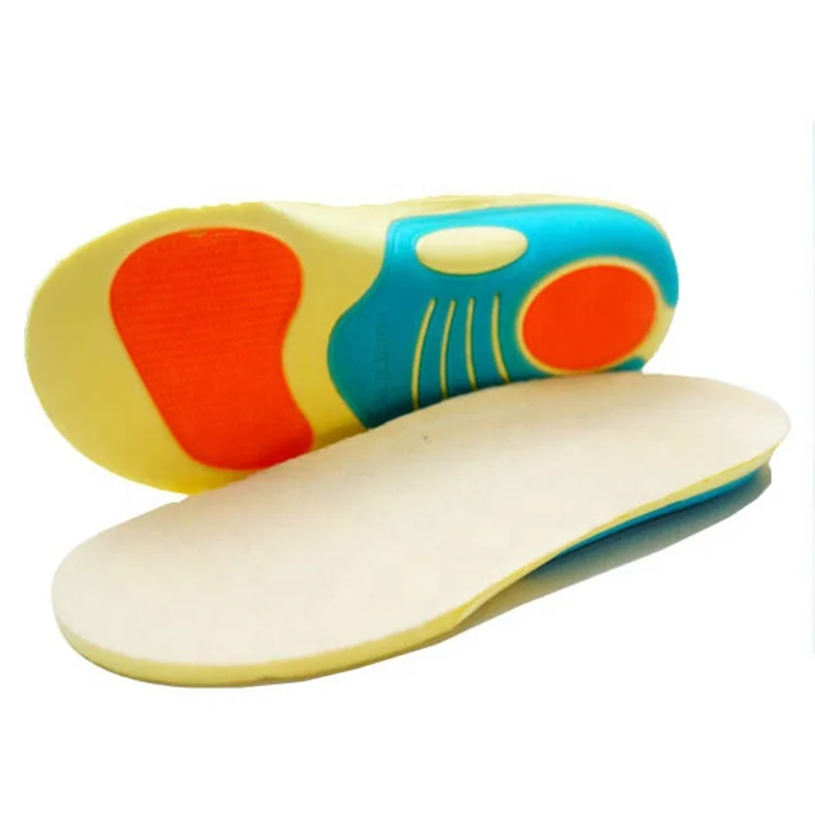 Flat Feet Care Shock Absorption Breathable Eva Gel Kids Shoe Insole