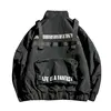 New Design ereflective stripe filled pocket outdoor casual fashion winter jacket without cap YYI2083