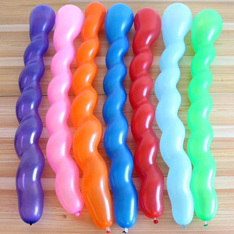 Popular Changeable Shaped Long Ballon Screw Thread Latex Balloon Float ...