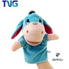 Plush Toys Cheap Animals Hand Puppets dog zebra frog lion elephant donky hand puppets for kids