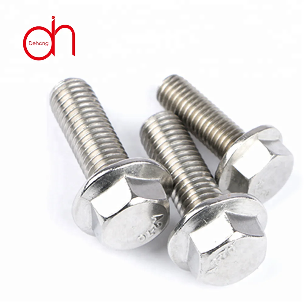 
High precision new arrival DIN 6921 stainless steel hex flange bolts for retail industry 