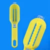 Wholesale high quality kitchen plastic fish scaler scraper gadgets plastic planer tool with cover fish scale remover