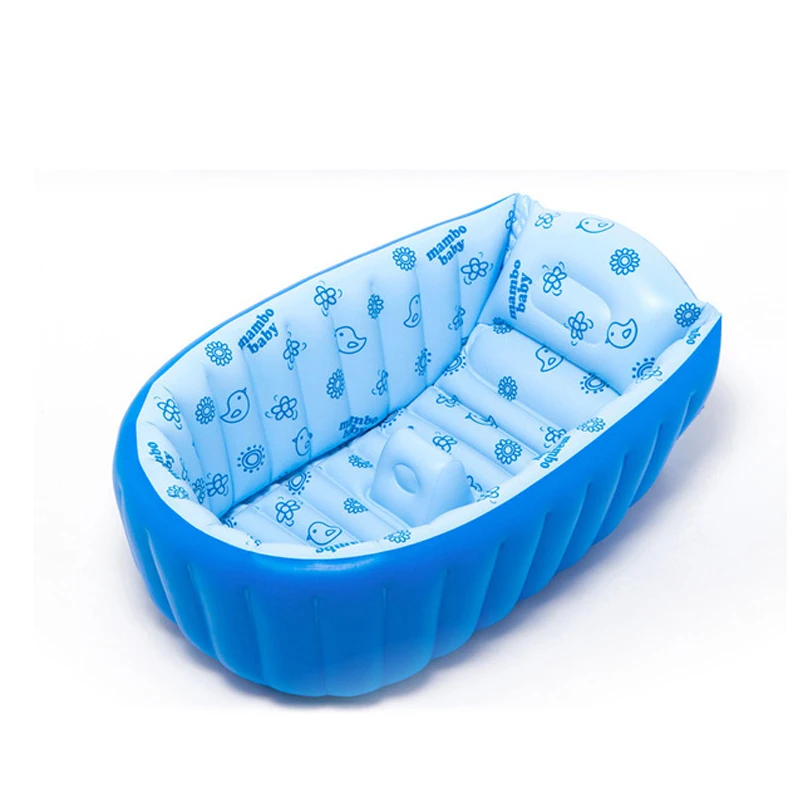 Lc Big Size Baby Inflatable Bathtub Children Foldable Travel Air Shower Basin Seat Baths Anti