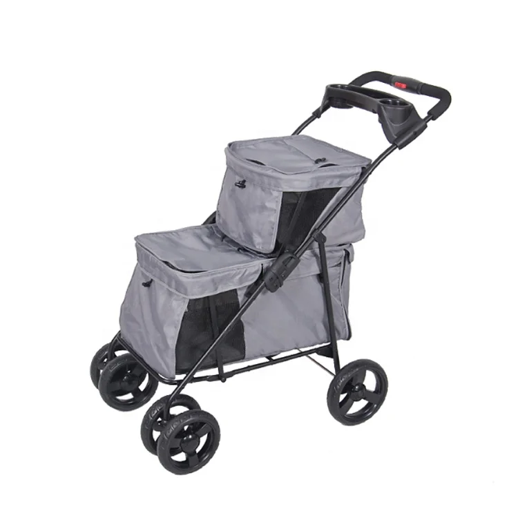 

Double-deck pets travel stroller best pet strollers wholesale pet stroller /, Dark blue,pink,grey