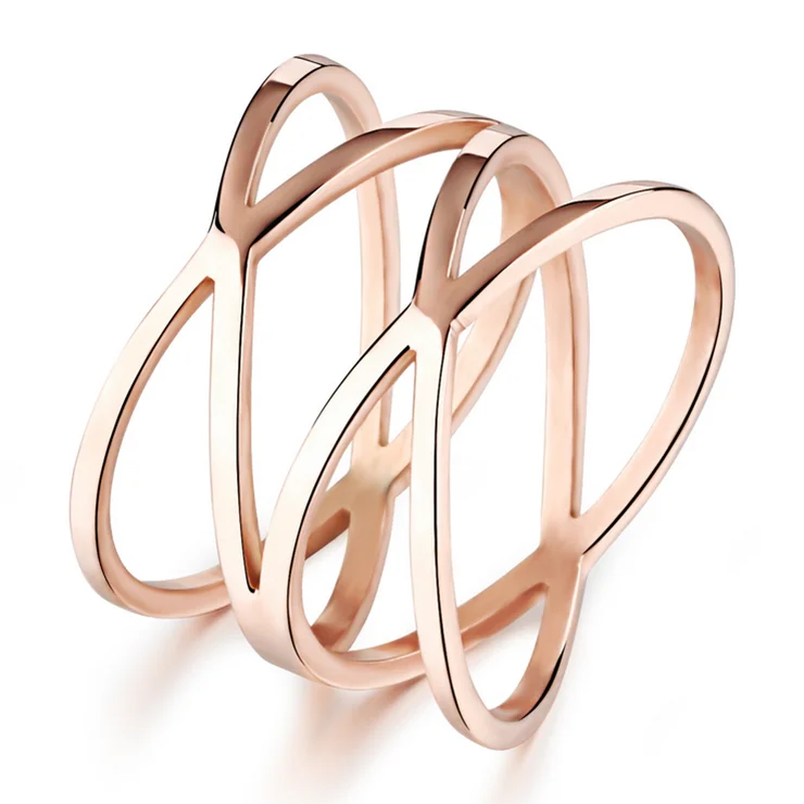 

saint dragon jewelry wholesale new designs fashion girls stainless steel jewelry rose gold ring