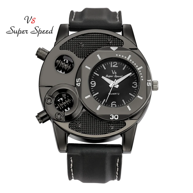 

V8 Watch 2019 Hot Sale Fashion Silicone Men's Watch Sports Quartz Factory Stock Wholesale Watches Men Wrist Digital Wristwatches, 1-color
