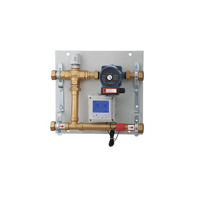 1 Inch Floor Heating Manifold Pump And Mixing Valve Set With Smart