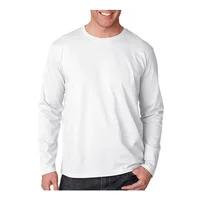 

China quality wholesale stock multi color men plain heavy cotton t-shirt shirts long sleeve t shirt