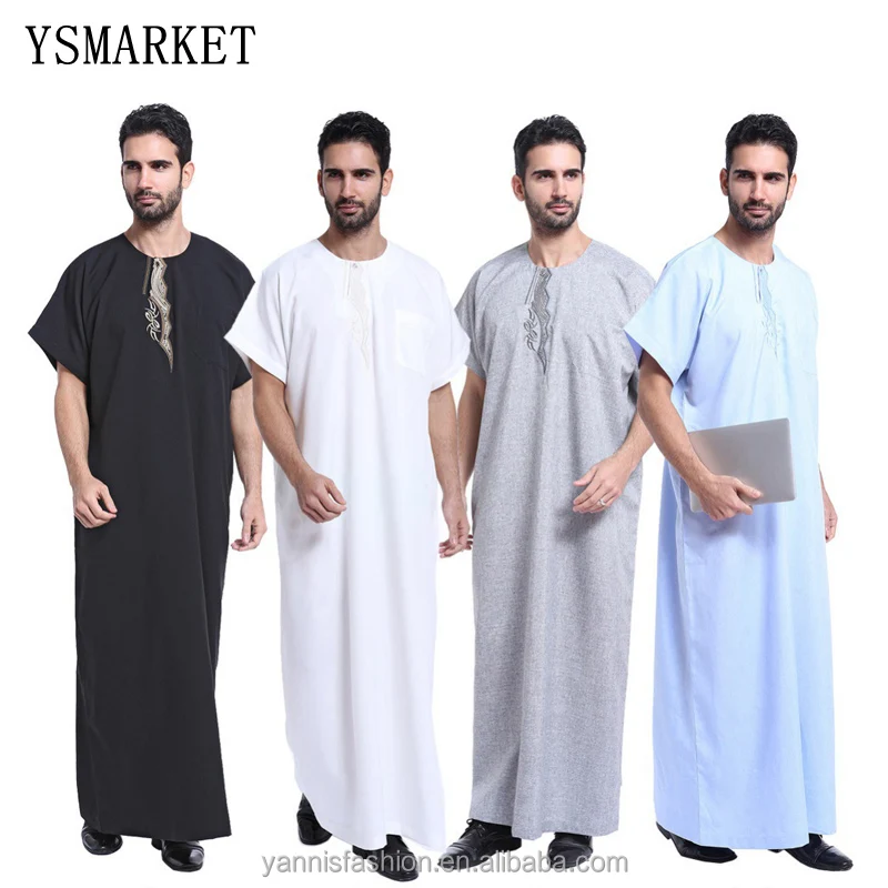 

4 Colors XXXL Cotton blended thobe muslim clothing for men The Middle East Arab men's thobe men islamic robes TH801, N/a