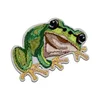 High quality frog series embroidery custom patch design