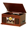 6 in 1 multiple record player music center with LCD display