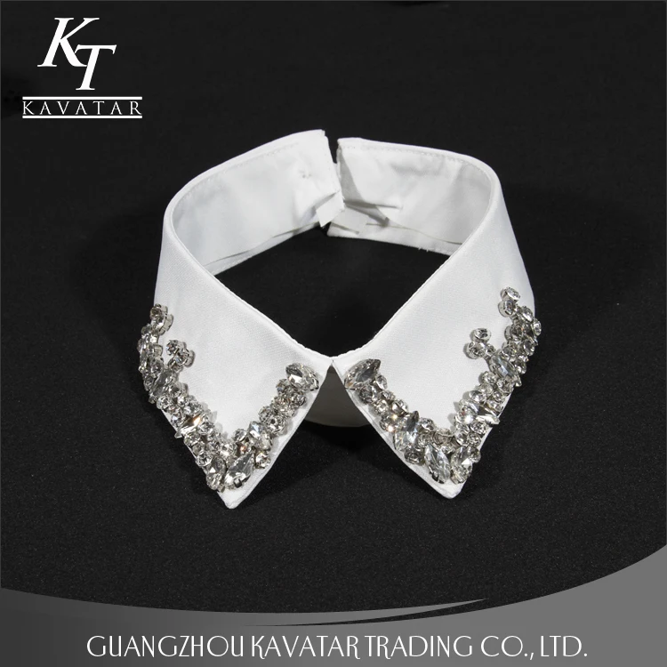 

New design fake collar with crystal rhinestone for women clothing, Colors