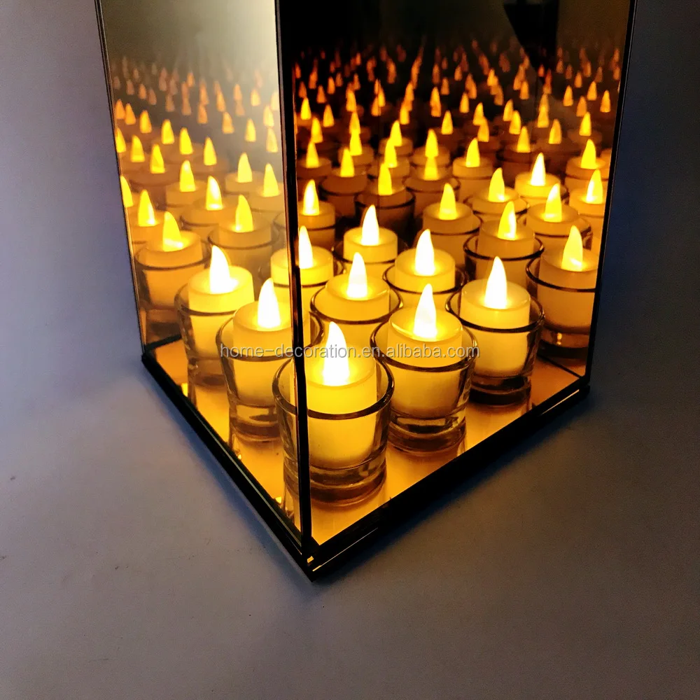 9 Lights Infinity Glass Tealight Cube Candle Holder Made In China Buy
