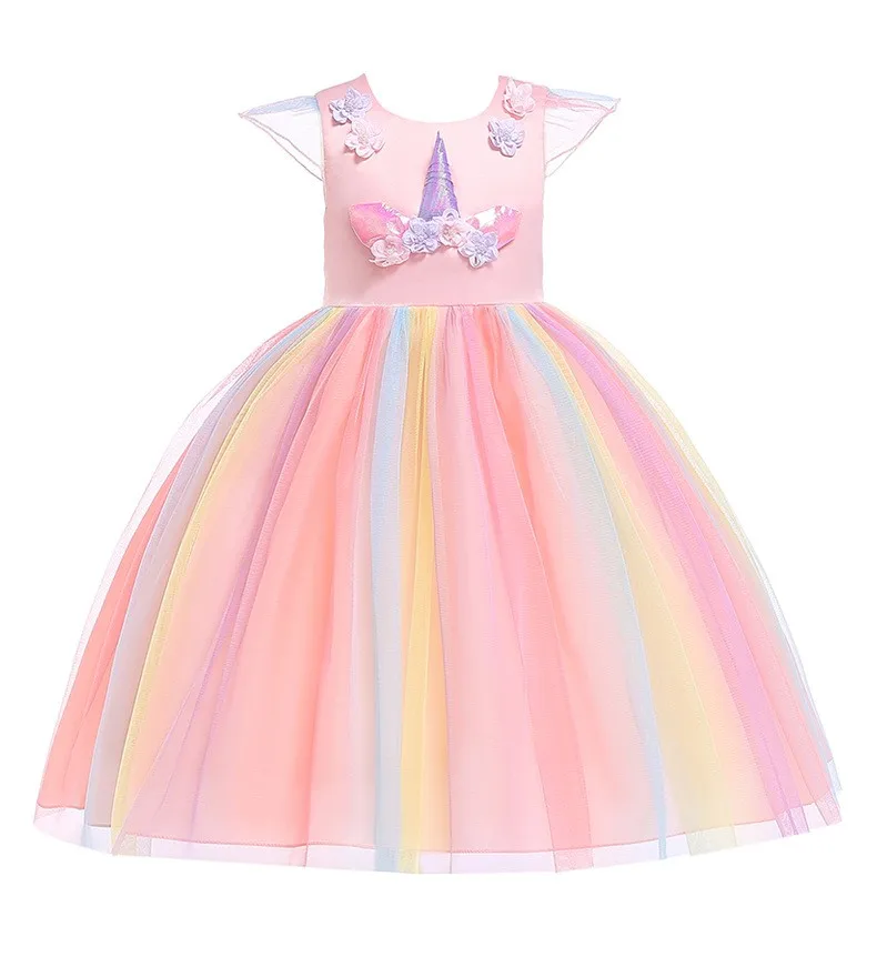 2019 Stylish Fashion Formal 8 Years Girl Frock Design Lace Kids Party ...