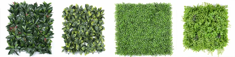 Vertical plant artificial walls plastic green wall for home garden decoration