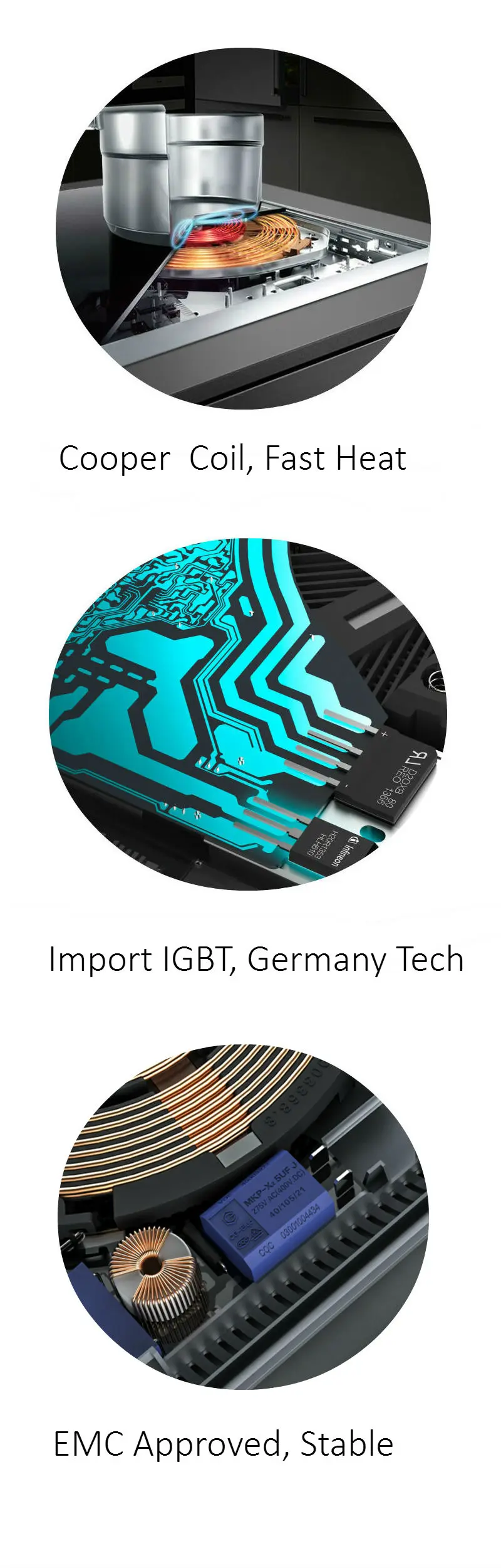 2000w Single Burner Induction Cooker / Cooktops /stove/ Korea Japan