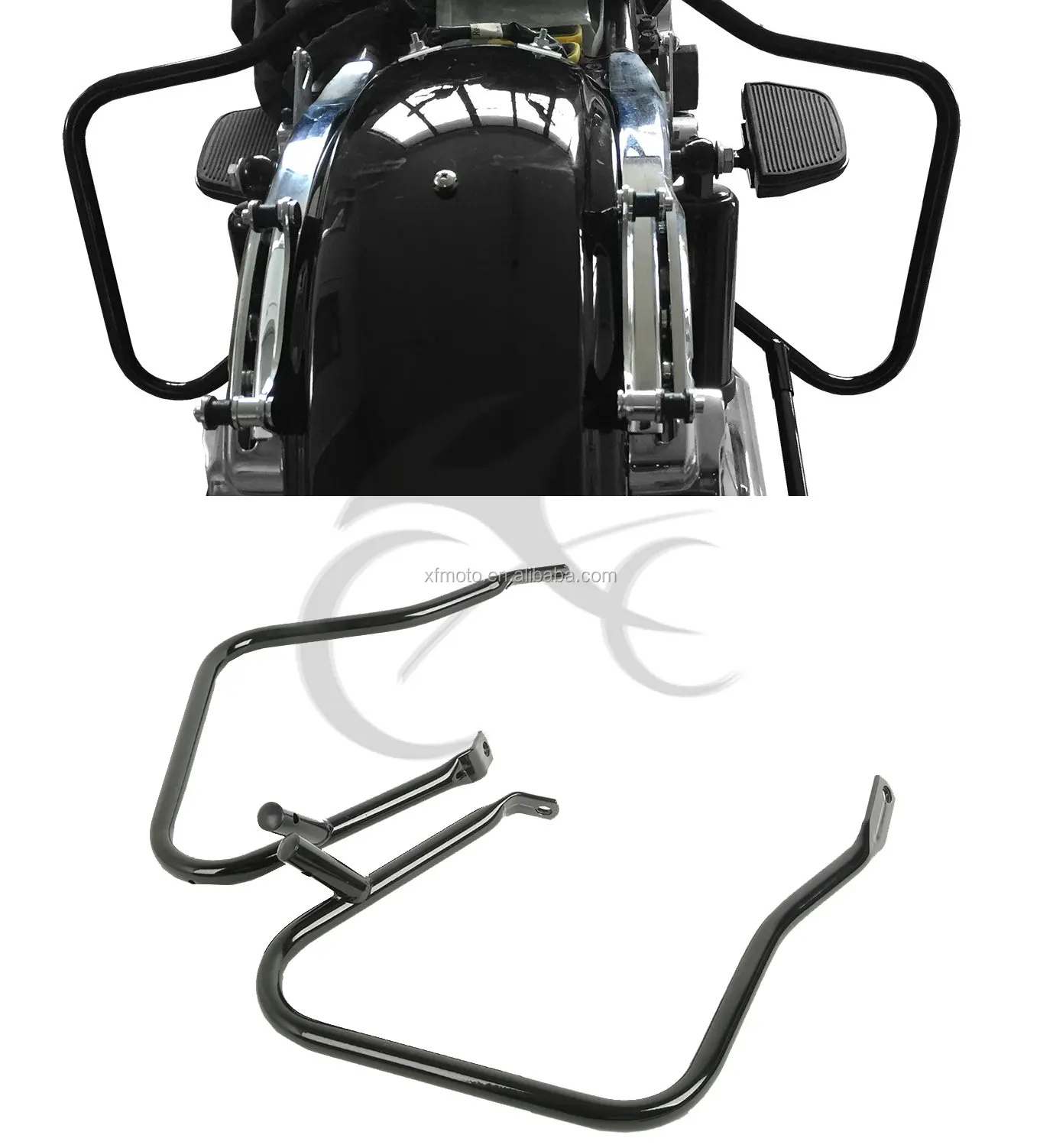 Tcmt For Harley Saddlebag Xf2906217b Black Saddlebag Guards Bracket