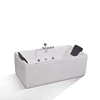 CE approval 1850 mm sizes 2 person whirlpool bathroom bath stand alone acrylic resin massage faucet tap jacuzz function bathtub