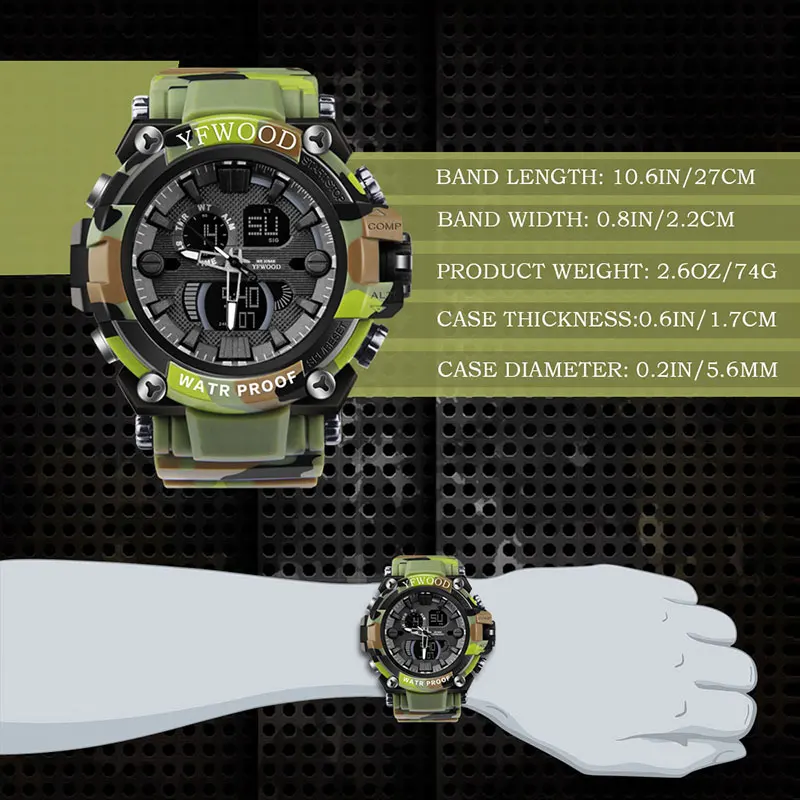 mens digital waterproof watch