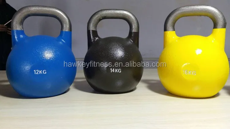 Rizhao Wholesale Weight Lifting Custom Colored Competition Kettlebells