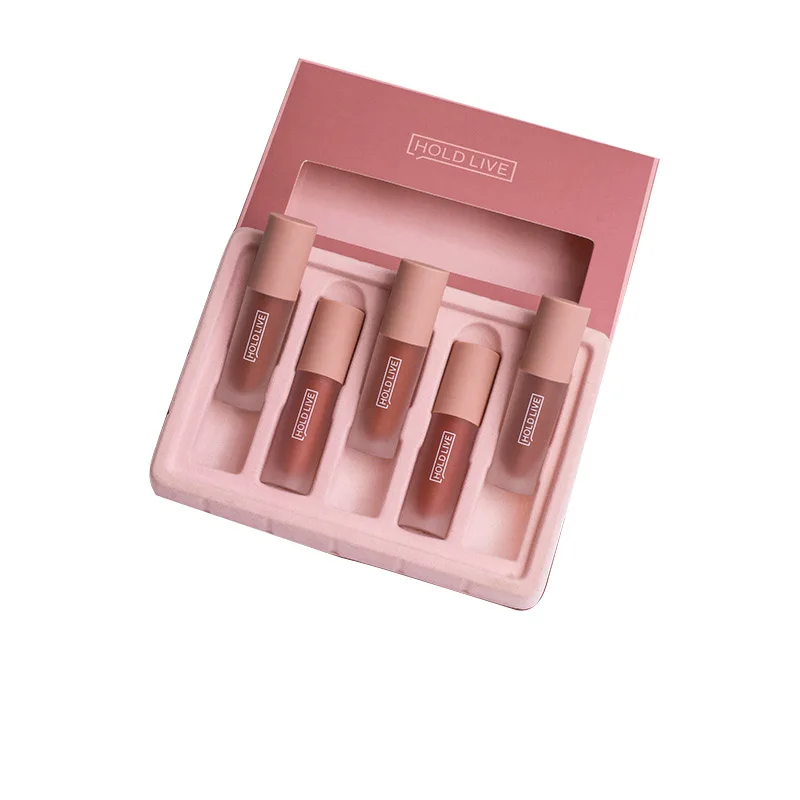 

2019 Most popular product wholesale best selling waterproof long-lasting moisturizing 7 lipstick set makeup matte lipstick, 5 colors