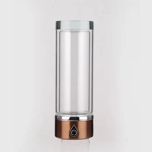 Image of 2019 Gomax Smart High Borosilicate Crystal Glass Hydrogen Generator Alkaline Water Bottle