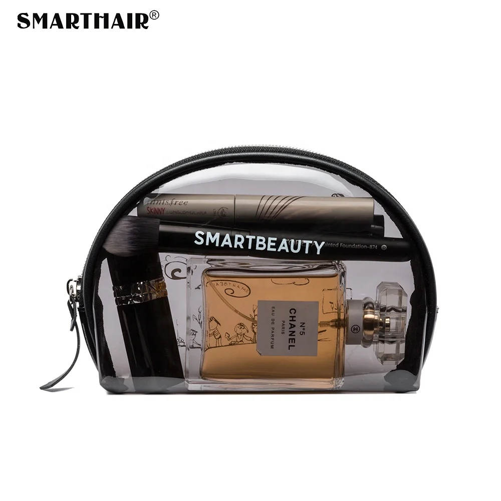 
Custom Transparent Small Dark Clear Cosmetic Bag Travel Toiletry PVC TPU Makeup Bag Set Clear Organizer Beauty Case 