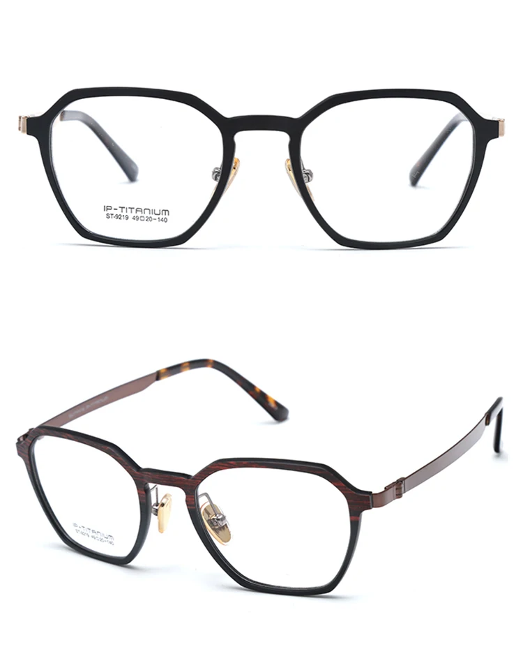 Monture de lunettes optiques en fibre de carbone et titane, 1 paire de luxe de qualité supérieure