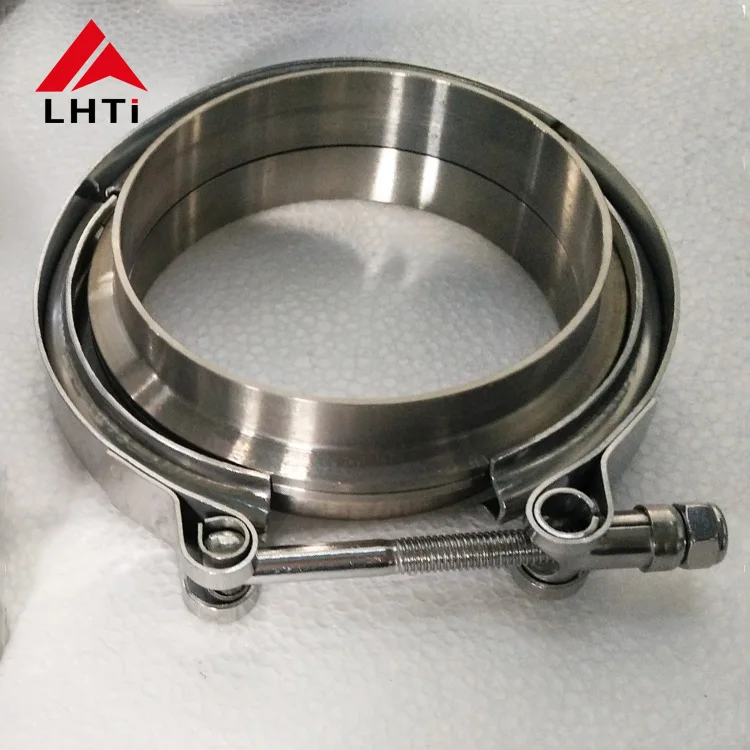 Automobile 3" Titanium V band exhaust flanges