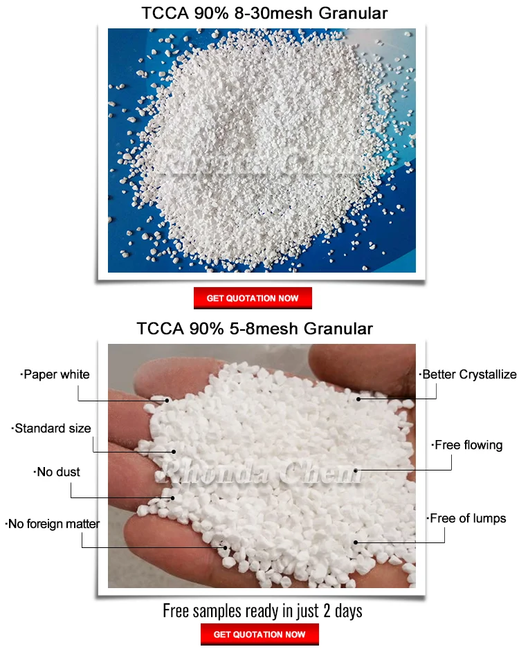 alt= Multifunction   tcca 90% chemicals for swimming pool 