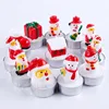 3 Pieces Set Santa House Snowm Shaped Decor Scented Christmas Wax Candle