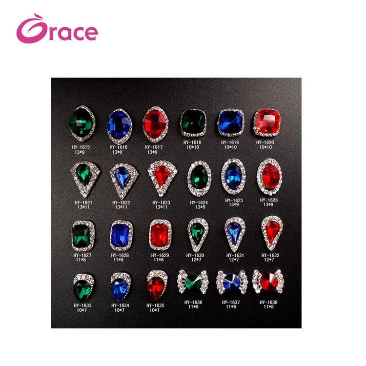 

HY1615-1638 Factory Direct Sales Excellent Quality 3D Nail Art Designs Decoration Jewelry, Choose