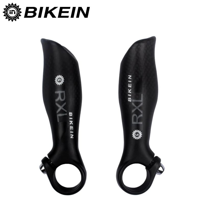 

BIKEIN Super Light Ergonomics 3k Carbon Fibre Mountain Bicycle Handlebar Ends 22mm Matte Black Cycling MTB Bike Bar Ends 110g