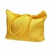 Promotional Drop Ship Best Gift Simple Candy Color Large Straw Summer Beach Bags