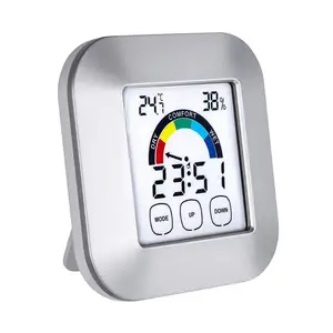 Image of Digital Table Light Bell Alarm Clock Crystal Desk Clock