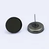Beadsnice ID 22789 brass stud earring post round cabochon setting with steel pin for jewelry making