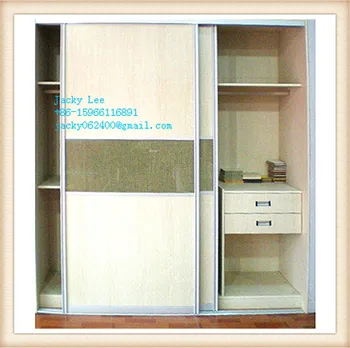 Oak Kd Melmained Mdf Or Chipboard Assemble Fabric Wardrobe Sliding