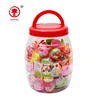 Apple shape fruit jelly bean little candy apple in bottle plastic containers little gift storage bottle