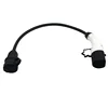 16A 32A type 2 to shuko socket ev plug convertor car charger to outlet converter