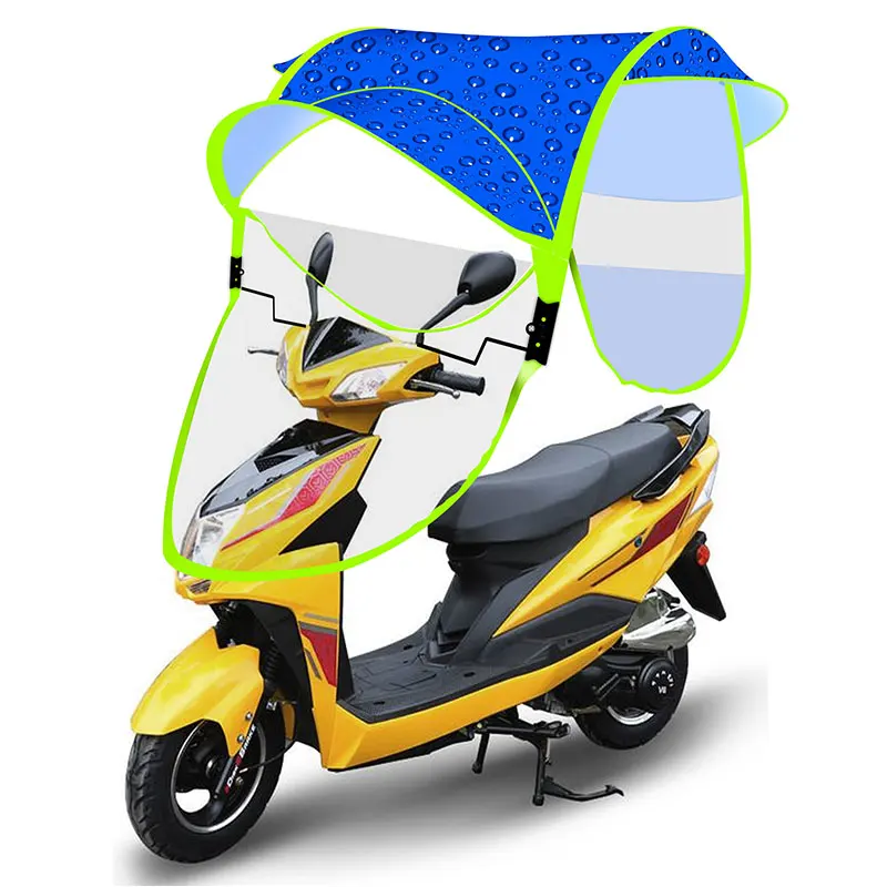 New Design Windproof Canopy Waterproof Motorcycle Umbrella With Low