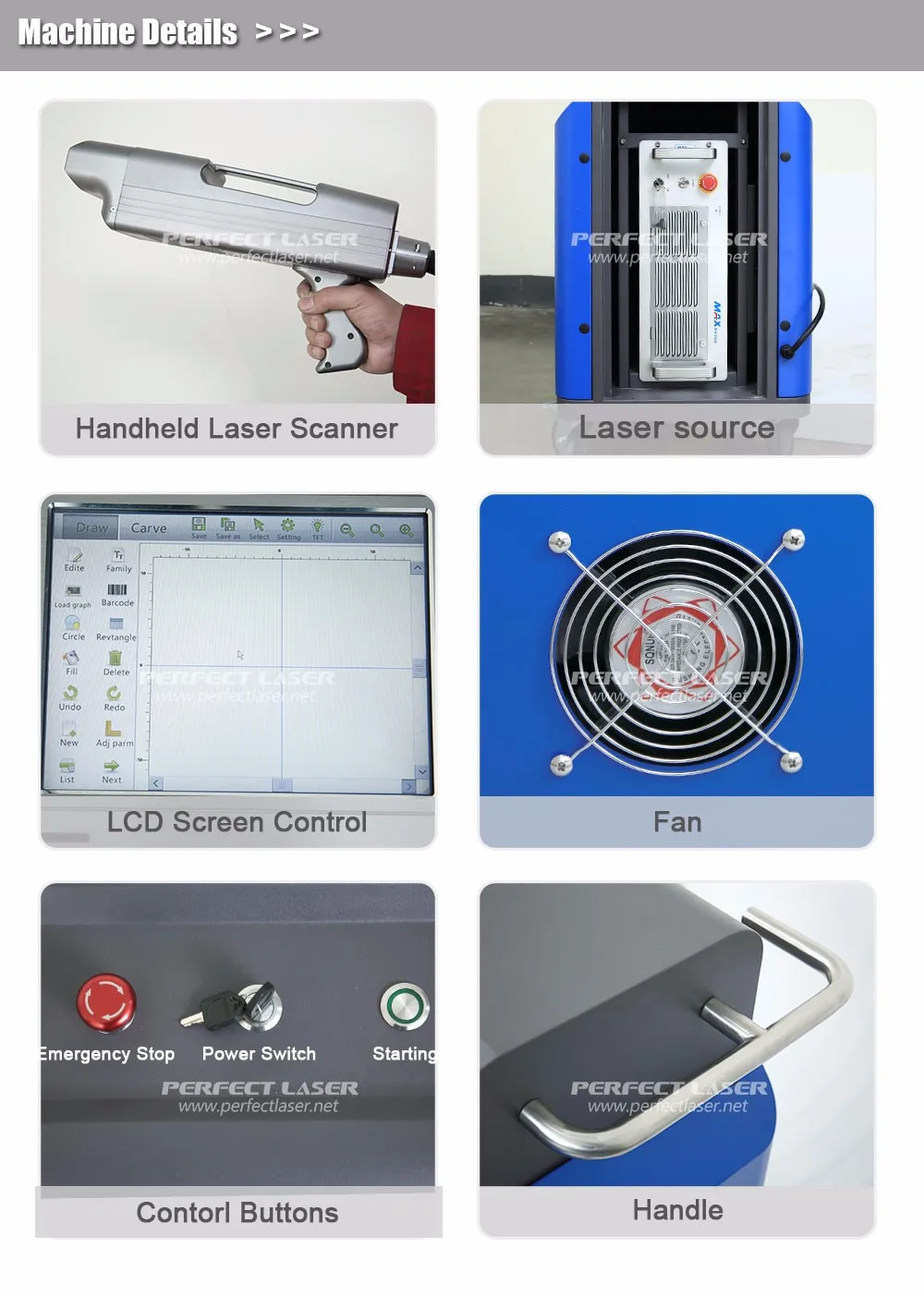 Handheld 300w Laser Cleaning Machine For Metal Surface And Stone