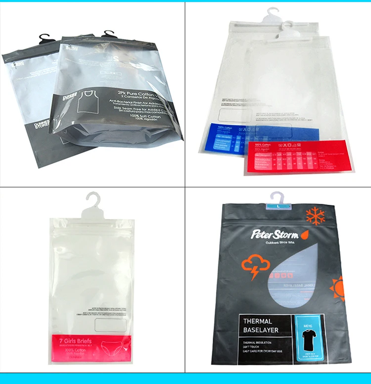 Quality Chinese Products Plastic Hanging Hook Bag,Bags With Plastic ...