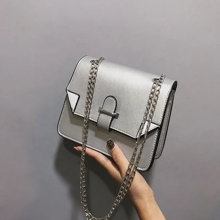 

Korean Style Versatile Small Square Bag Chain Strap Female Shoulder Bag, Multi