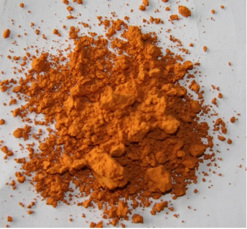 
800c inorganic orange color enamel for melt glass ware 