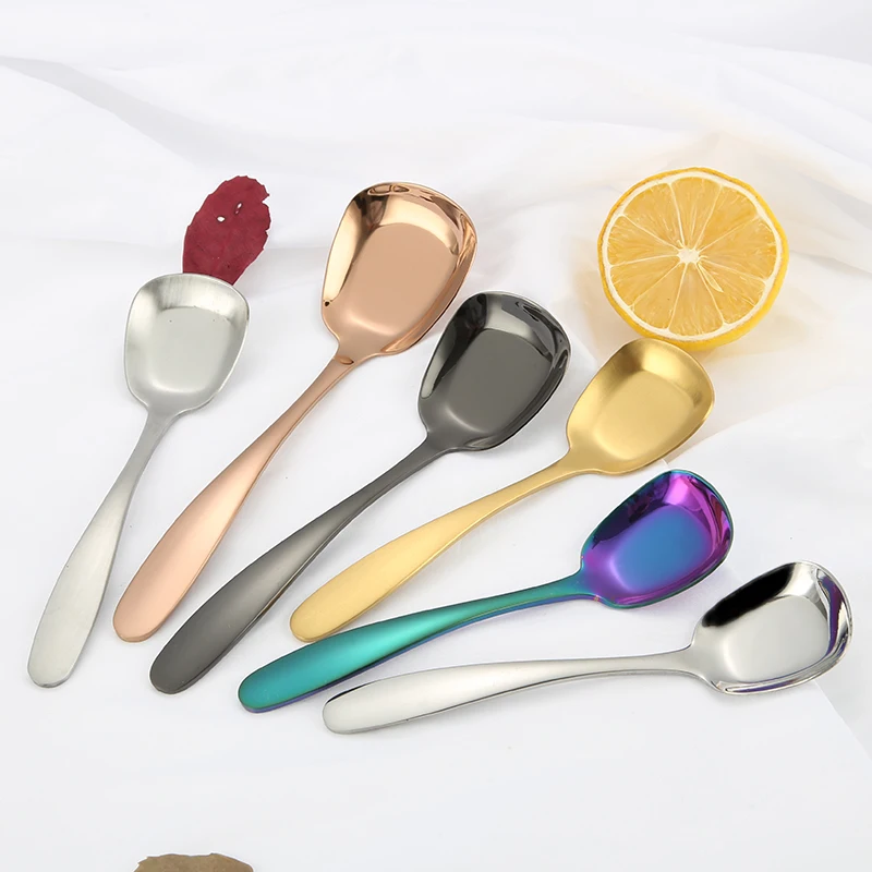 

304 Stainless Steel Korean Flat  Rice Scoop, Silver,gold,rose gold ,black,etc...