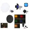 Studio Photography Kit with Strobe Flash +Door Kit + Snoot + Diffuser Plate + Honeycomb + Carrying Bag for Nikon DSLR Cameras