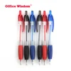 Custom Logo Advertising Plastic ABS Ballpoint pen with Rubber Grip Simple style ball pen Suitable for school office