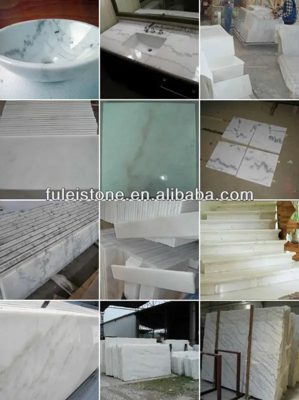Guangxi White,Cloudy White,Chinese Cararra White marble