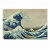 Katsushika Hokusai Big Wave Wall Blanket Custom Design Cotton Tapestry